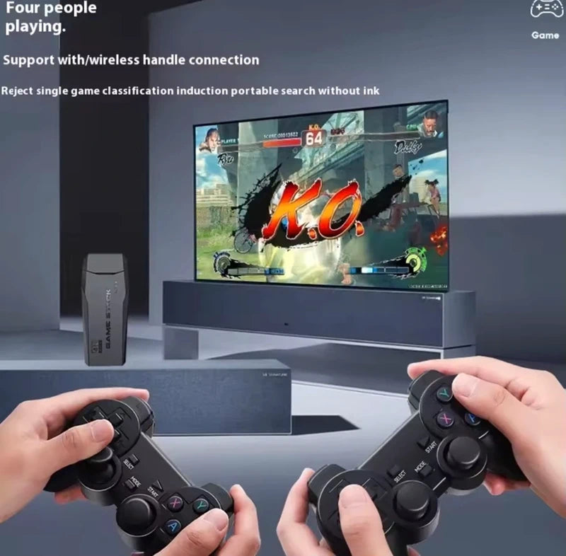 Console Retrô Game Stick 4K +20.000 Jogos Clássicos