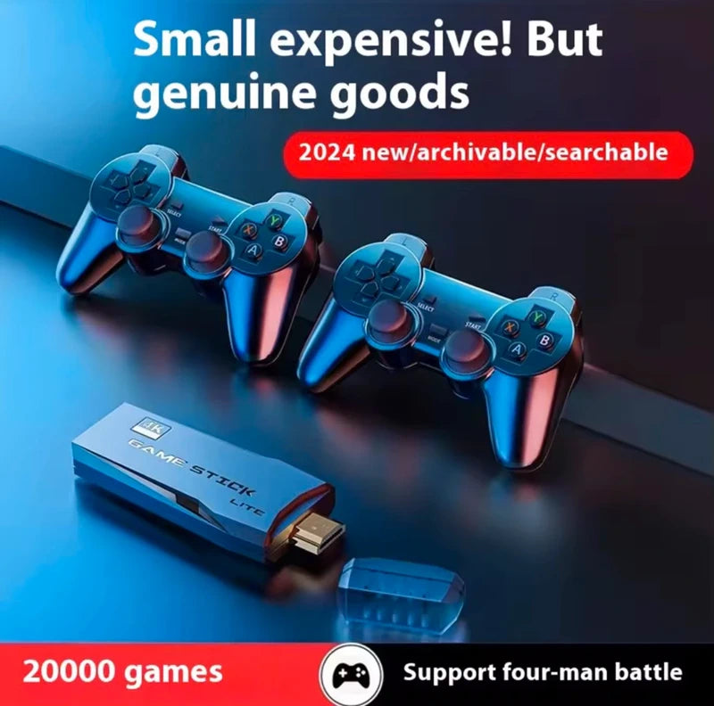 Console Retrô Game Stick 4K +20.000 Jogos Clássicos