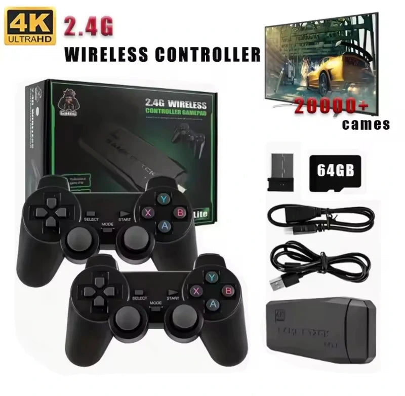 Console Retrô Game Stick 4K +20.000 Jogos Clássicos