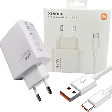Carregador XIAOMI Mi 33 W(USB-A / USB-C - 33W - Branco)