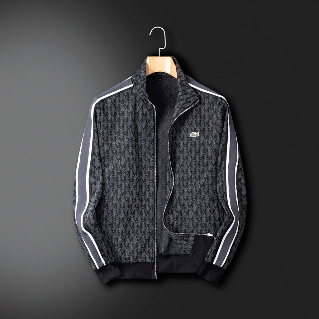 Fato de Treino Lacoste Jacquard Losango Preto