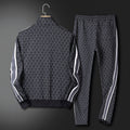 Fato de Treino Lacoste Jacquard Losango Preto