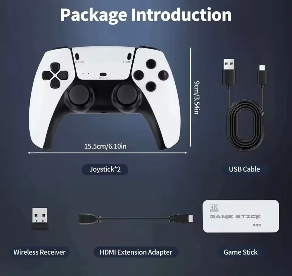 GAME STICK PRO 4K – Diversão sem limites!