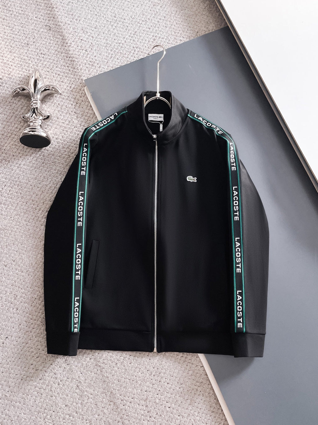 Fato de Treino Lacoste Tape Logo Preto