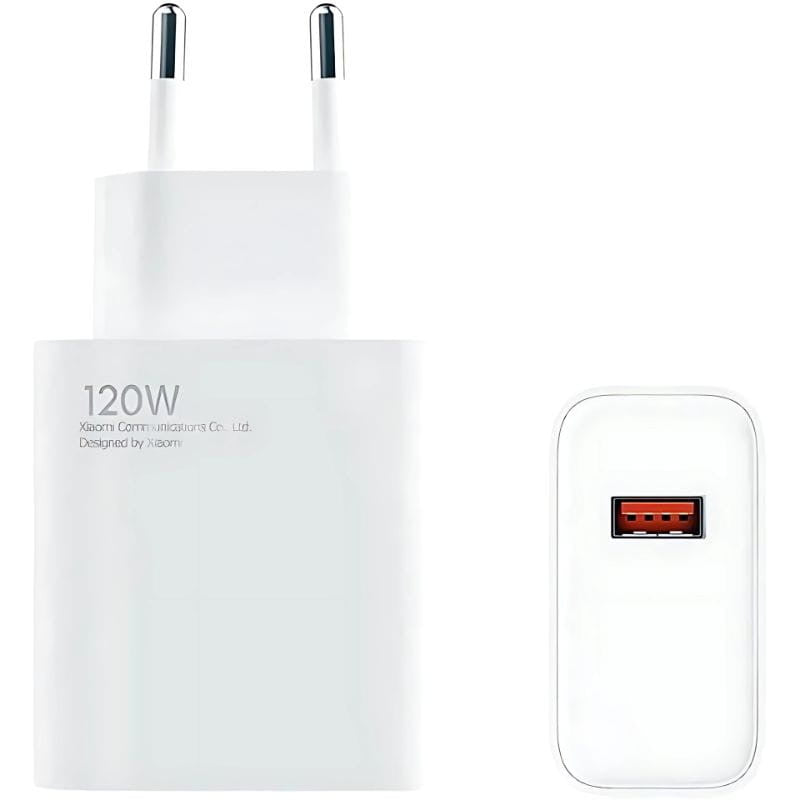 Carregador XIAOMI HyperCharge Combo USB-A 120W (120W - 1x USB-A - Branco)