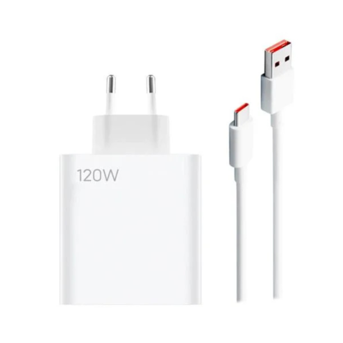 Carregador XIAOMI HyperCharge Combo USB-A 120W (120W - 1x USB-A - Branco)